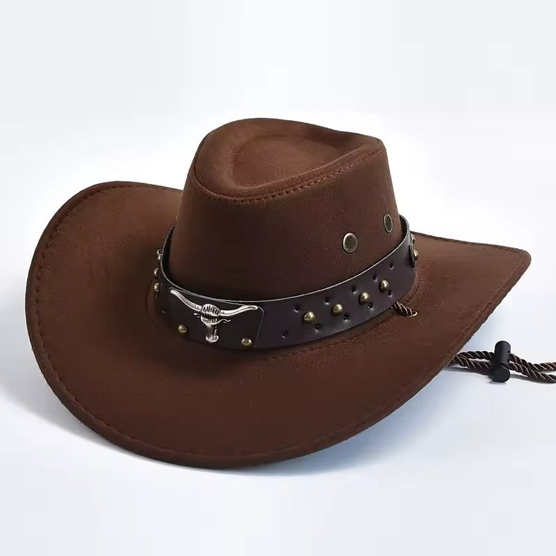 Chapeaux de Cowboy Western en Daim Artificiel
